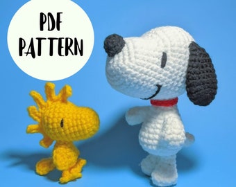 Snoopy und Woodstock Amigurumi Häkelanleitung