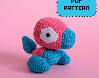 Porygon Amigurumi Crochet Pattern