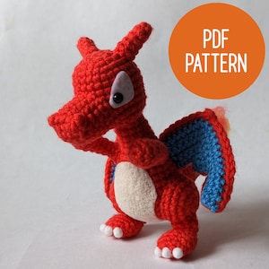 VinCrafty's Charmander, Charmeleon & Charizard Pattern Crochet pattern by  VinCrafty