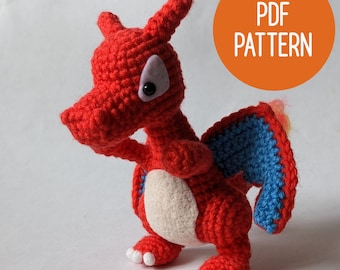 Charizard Amigurumi Crochet Pattern