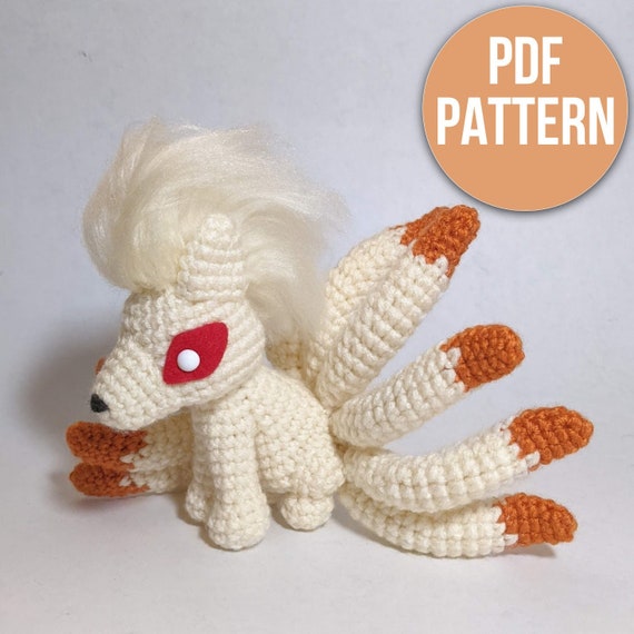 Ninetales Amigurumi Crochet Pattern - Etsy