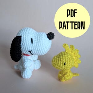 Beagle and Canary Amigurumi Crochet Pattern