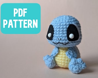 Squirtle Virkade Amigurumi Mönster