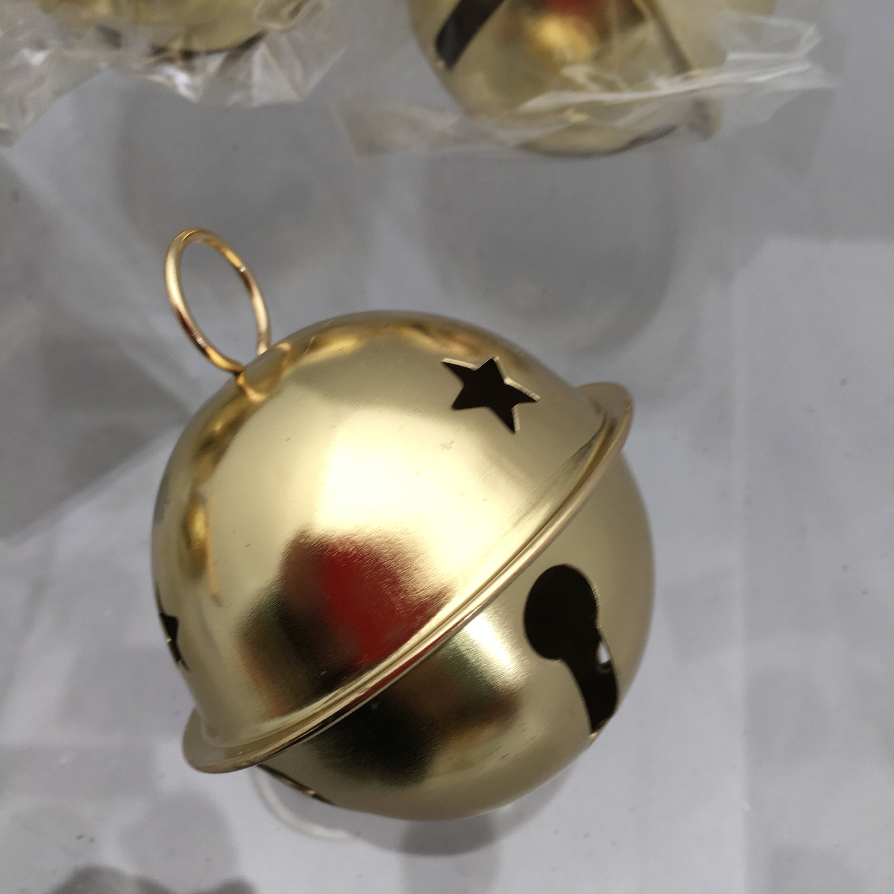 Vintage Christmas Lot 12 Large Steel GOLD Metal Sleigh Bells Etsy