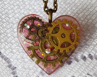 Mechanical Heart Necklace