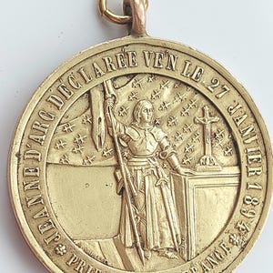 Jeanne D Arc Medaille - Etsy