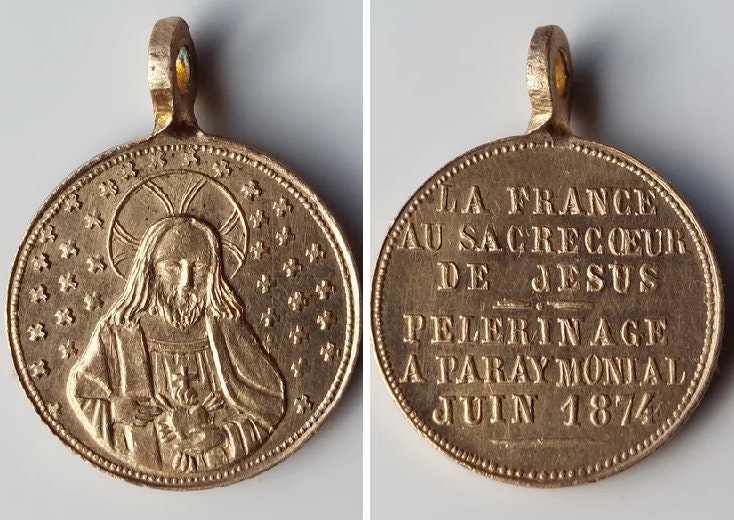 Vintage Brass Miraculous Medal
