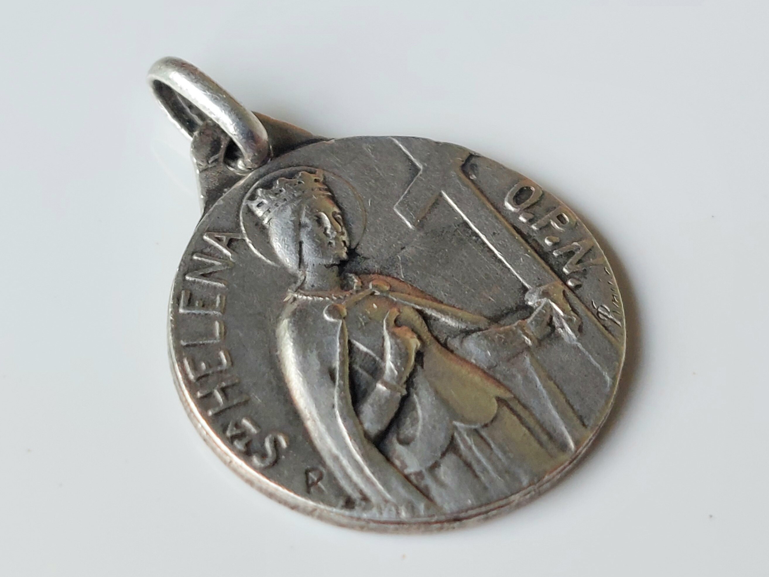 Small Silver St Helena Medal W Patron Saint of Difficult Marriages ...