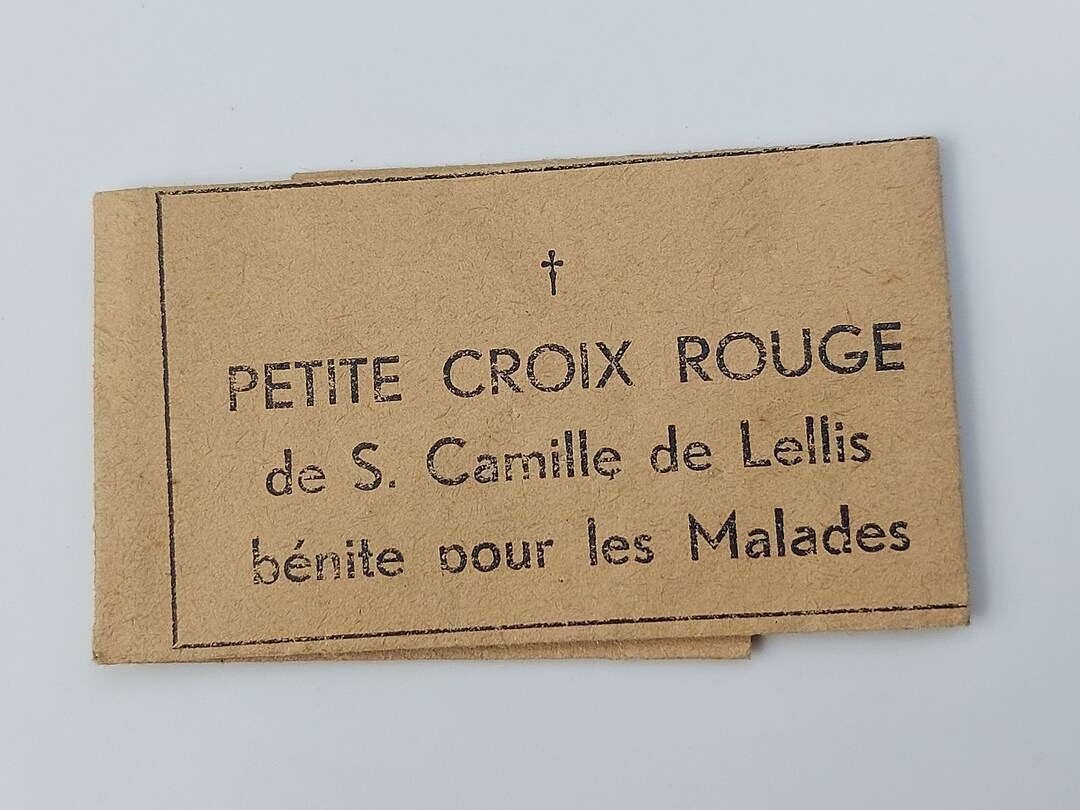 St Camille Relic Cross Packet Camillus De Lellis Blessed Red Etsy