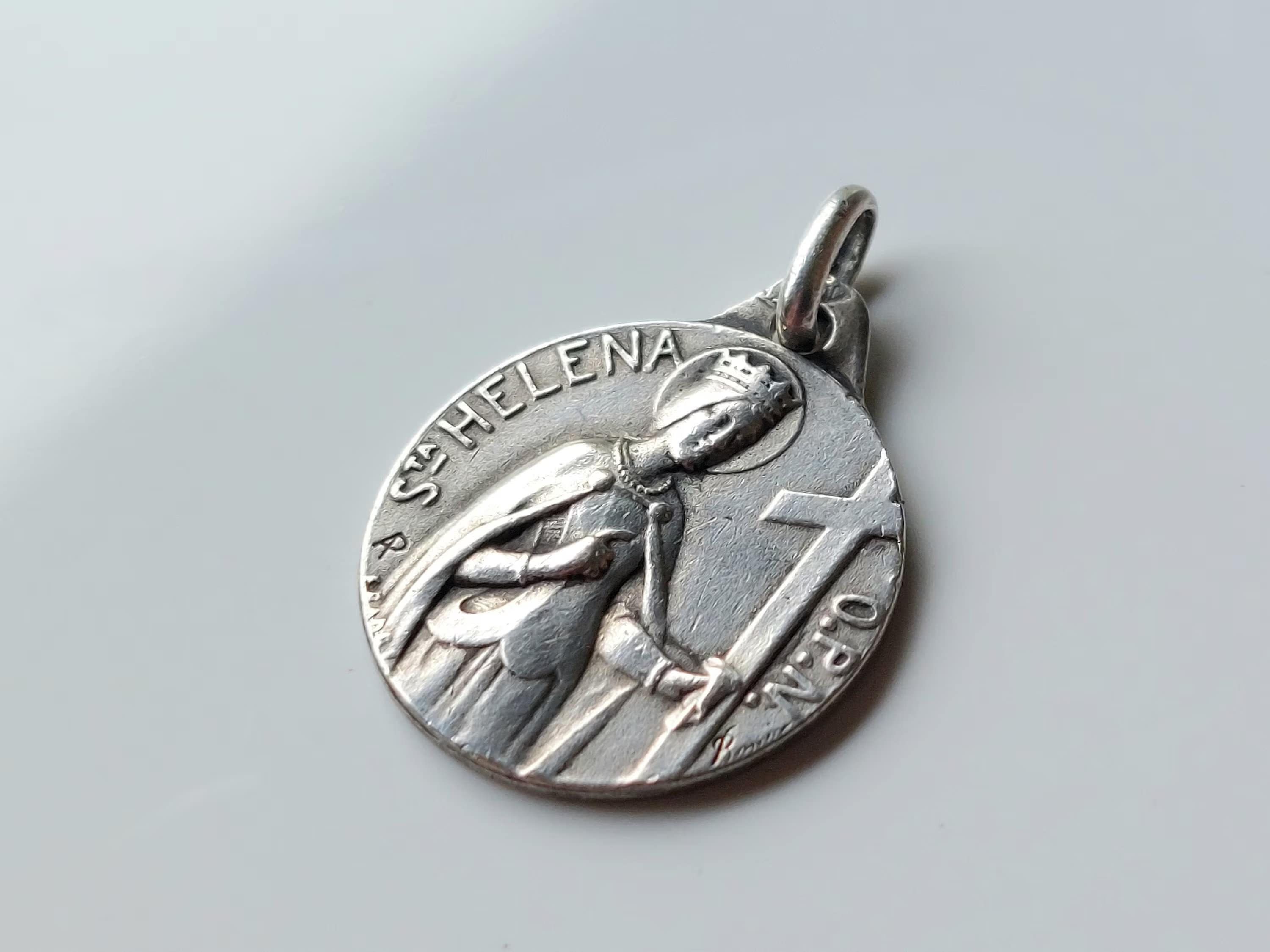 Small Silver St Helena Medal W Patron Saint of Difficult Marriages ...