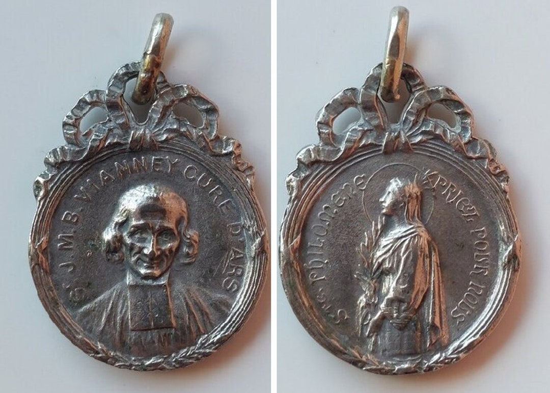 St Philomena John Vianney Medacuré D'ars/french Parish Etsy