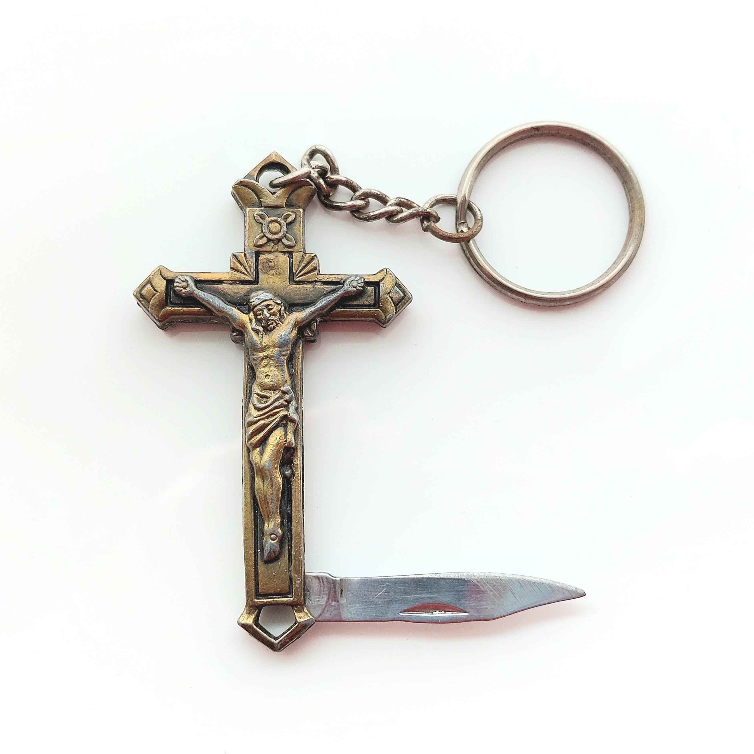 Crucifix Pocket Knife - Etsy