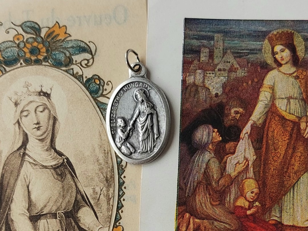 3 St Elizabeth of Portugal/aragon Vintage Prayer Cards Queen Isabella, Patron Saint of Widows