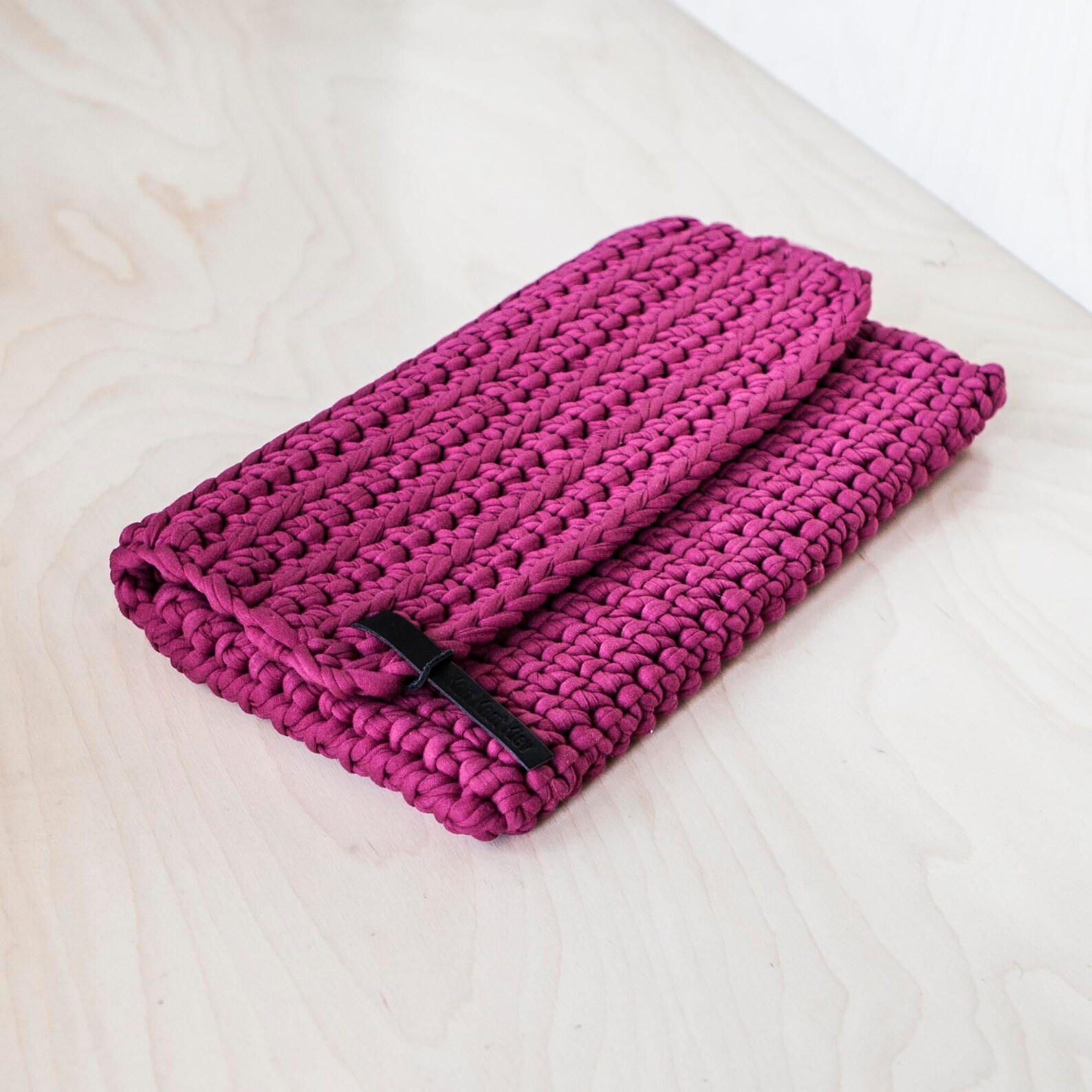 Crochet Chunky Yarn Clutch Bag Video Tutorial and Pattern/ Etsy