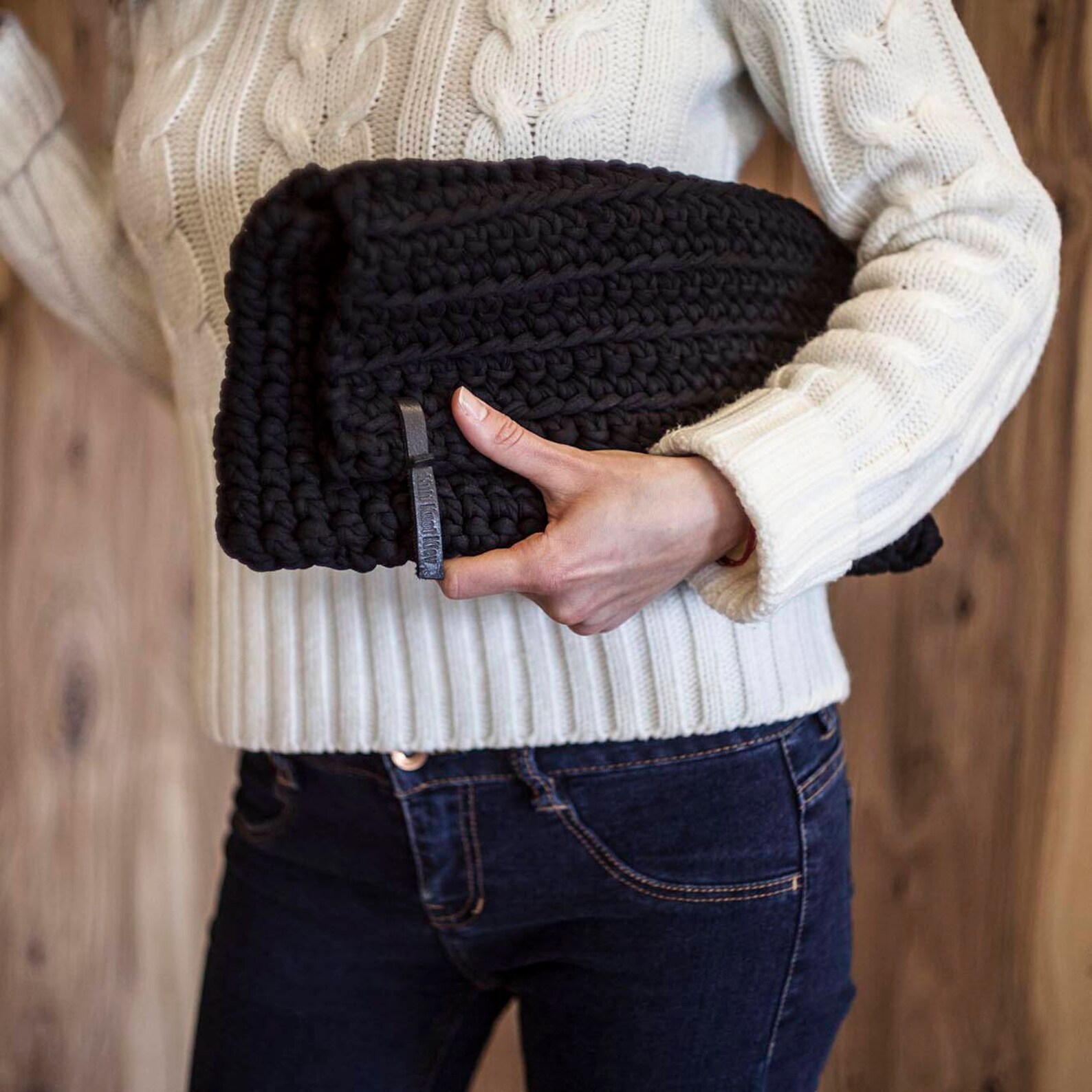Crochet Chunky Yarn Clutch Bag Video Tutorial and Pattern/ Etsy