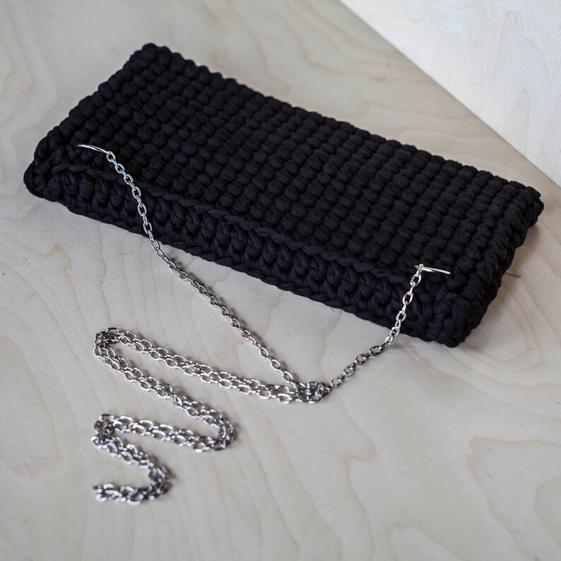 Orange Recycled Chunky Yarn Clutch Purse/ Clutch bag/ Everyday Etsy