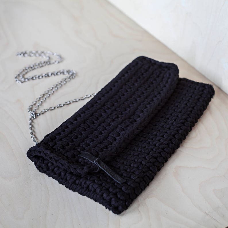 Crochet Chunky Yarn Clutch Bag Video Tutorial and Pattern/ Etsy