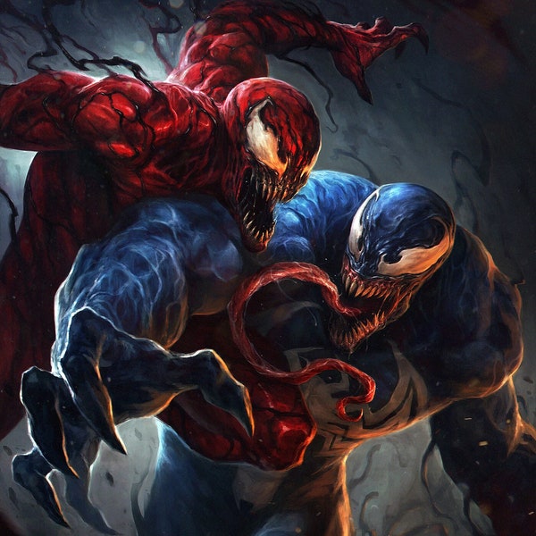 Venom and Carnage Officially licensed Artist Proof Print