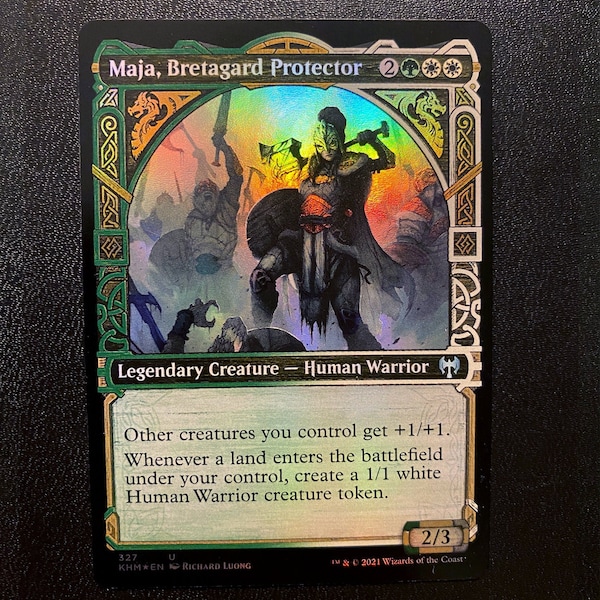 Maja Bretagard Protector Showcase - Magic the Gathering Artist Proof Card Signed and Numbered