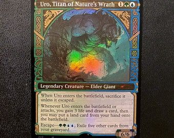 Uro Titan of Nature’s Wrath Showcase - Magic the Gathering Artist Proof Card Signed