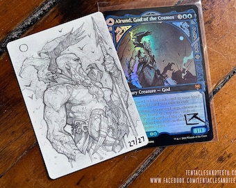 MTG ヘルカイトの雛 拡張アート／スケッチAP Magic the Gathering AP Painting/sketch Options - Etsy