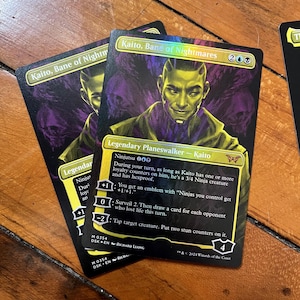 "Kaito, Bane of Nightmares Showcase - Magic the Gathering Artist Proof Karte signiert."