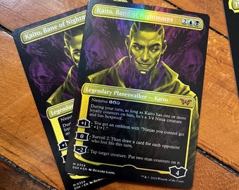 Kaito, Bane of Nightmares Showcase - Magic the Gathering Artist Proof Card Signed