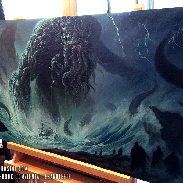 Cthulhu Oil Painting Art Print Reproduction