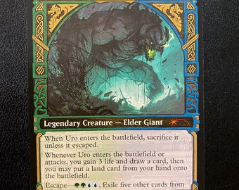 MTG 自然の怒りのタイタン、ウーロ　日本語 拡張アート 英)自然の怒りのタイタン、ウーロ / Uro, Titan of Nature's
