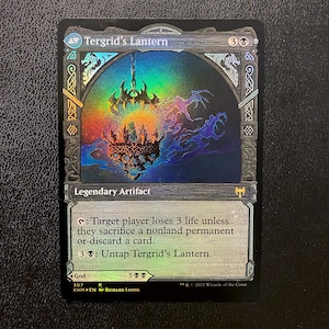 Tergrid&#39;s Lantern Showcase - Magic the Gathering Artist Proof Card Signed and Numbered
