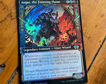 Aegar the Freezing Flame Showcase - Magic the Gathering Artist Proof Card  Signed - Etsy