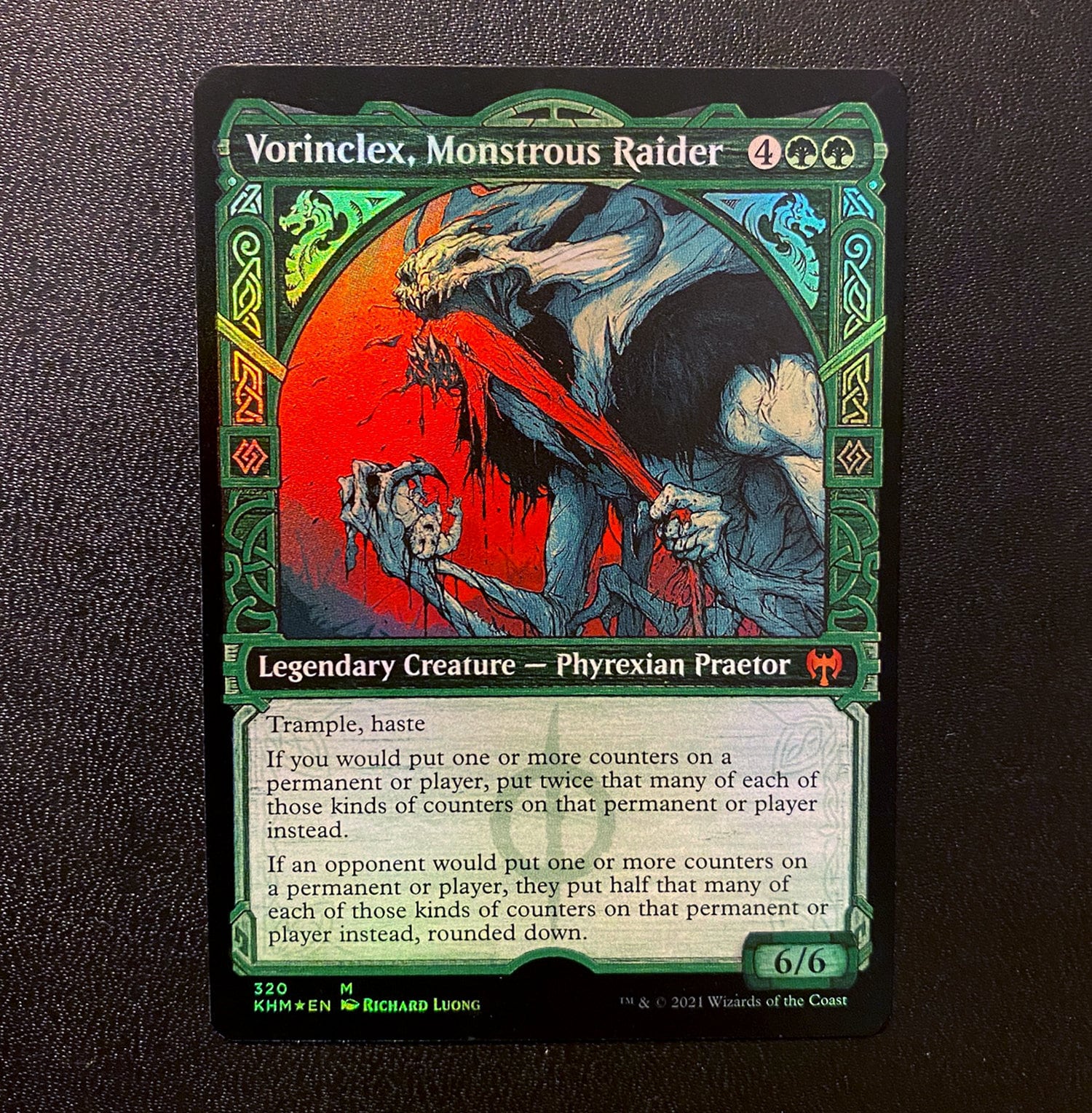 Vorinclex Monstrous Raider Showcase Magic the Gathering - Etsy