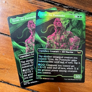 Tyvar Kell, o Pummeler Showcase - Cartão de Prova do Artista de Magic the Gathering Assinado