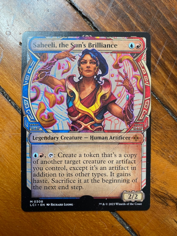 gold signed art card mtg Omniscience Anime Art Card (Gold-Stamped Signature) [Wilds of Eldraine –  Dungeons & Javas main image 1