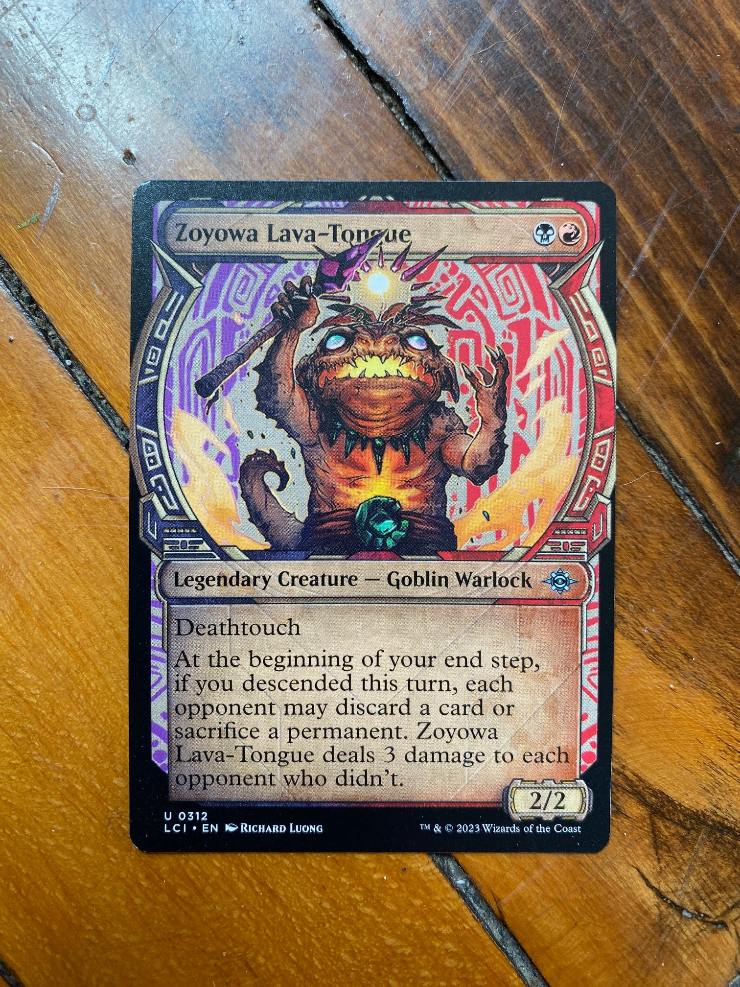 Zoyowa Lava-tongue Showcase - Magic the Gathering Artist Proof