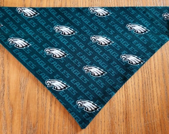 NFL Philadelphia Eagles Dog Bandana Scarf-Over the Collar/Double Sided-Size Small, Medium, Large, X-Large