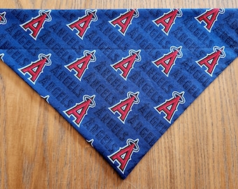 MLB Los Angeles LA Angels Dog Bandana Scarf-Over the Collar/Double Sided-Size Small, Medium, Large, X-Large