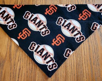 MLB San Francisco Giants Dog Bandana Scarf-Over the Collar/Double Sided-Size Small, Medium, Large, X-Large