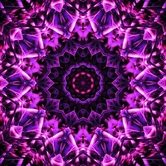 Magenta Lights Kaleidoscope Digital Art - Etsy Canada