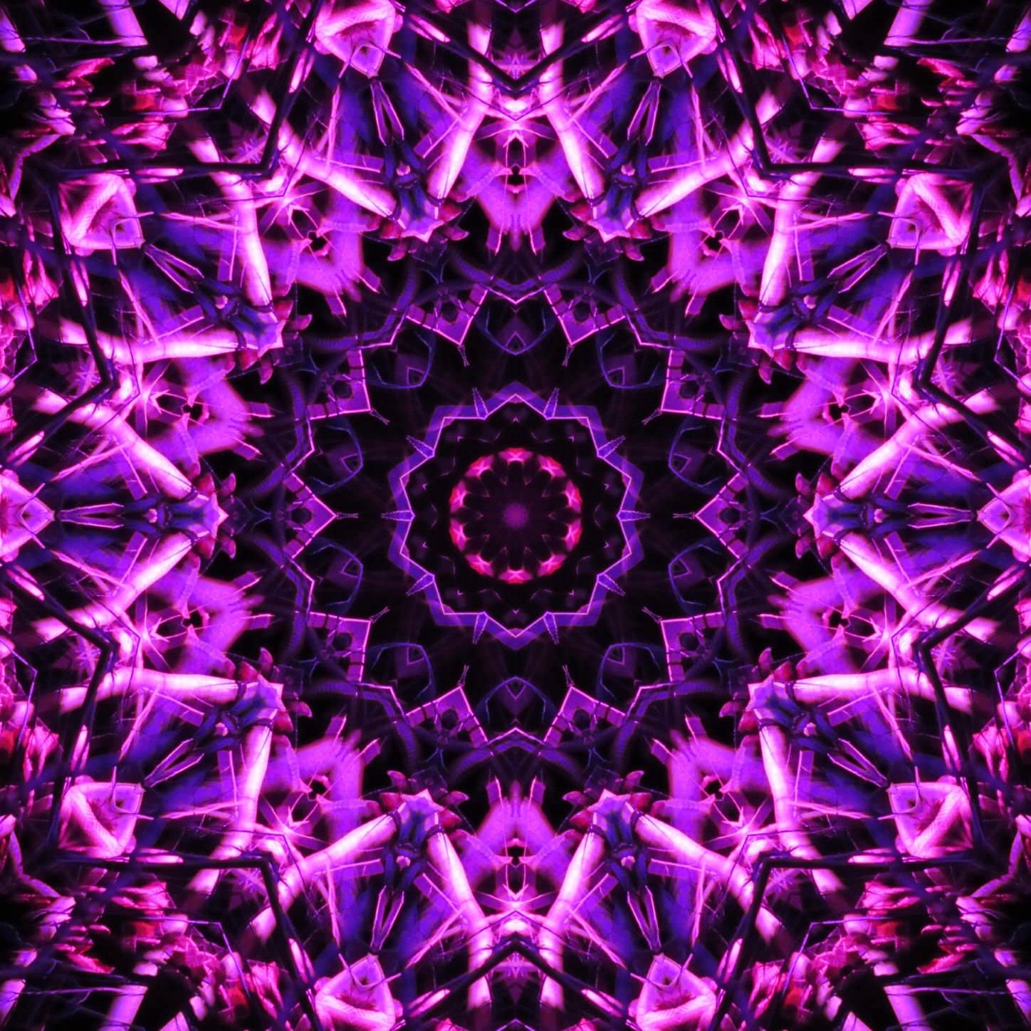 Magenta Lights Kaleidoscope Digital Art - Etsy