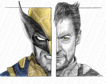 ヒュー・ジャックマン直筆サイン入り11x14写真 X-MEN デッドプールと