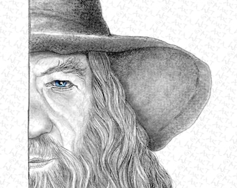 LOTR09 - Fan Art Print - Gandalf