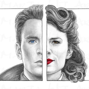 MARVEL00P - True Love - Steve Rogers & Peggy Carter (11x14)