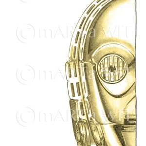 SW09 - Fan Art Print - C3PO
