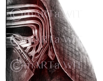 SW16 - Fan Art Print - Kylo Ren