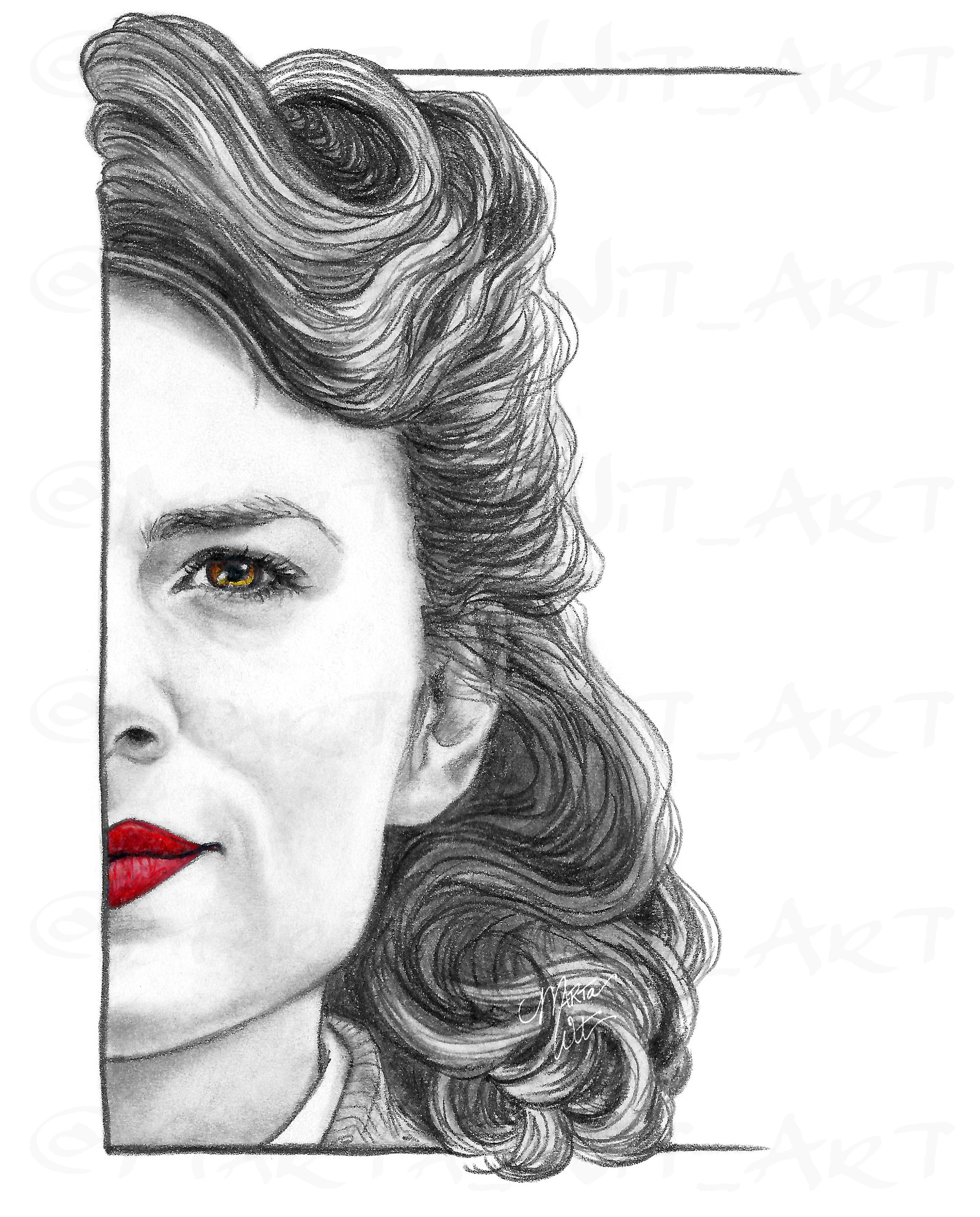 MARVEL03A Fan Art Print Agent Carter (Peggy)