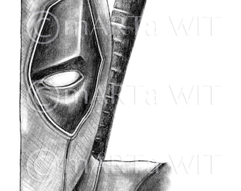MARVEL50 - Impressão de Fan Art - Deadpool