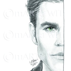 TVD01 - Impresión de arte de fan - Stefan Salvatore