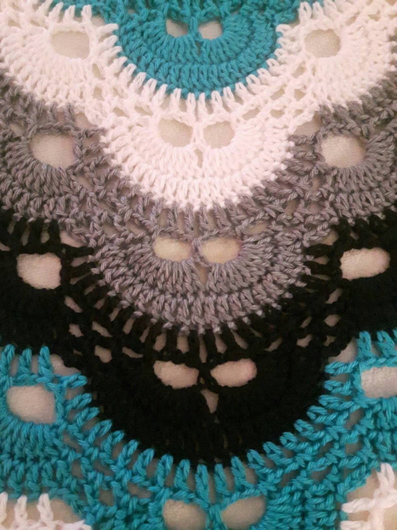 Crochet Virus Throw Blanket Etsy