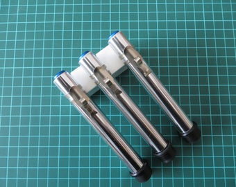 Set of 6 code Cylinder-dosimeter for Bodhi Rook replica 3 style imperial officer with clip silver and 3 replica rod cylinder type SW